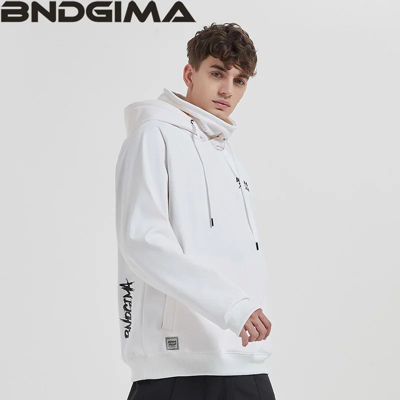 BNDGIMA Hoodie Women'S Warm Ski Suit Hooded Women'S Men'S Waterproof Windproof Reflective Ski Snowboard Jacket Outdoor Clothing
